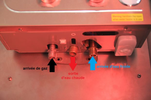 branchement du chauffe-eau