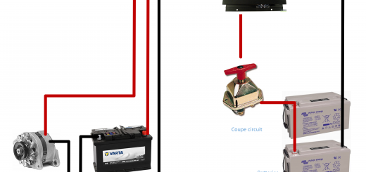 schema branchement batteries auxiliaires