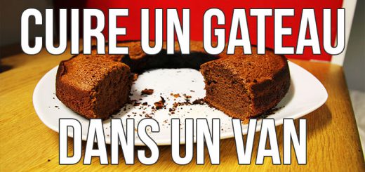 cuire un gateau dans un van aménagé