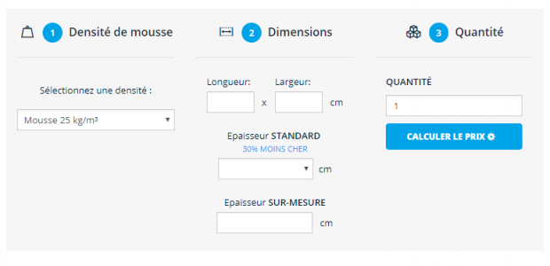 découper un matelas sur mesure