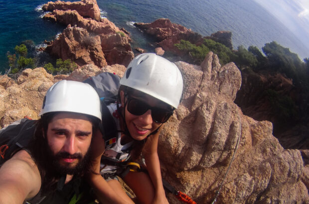 Via ferrata sur les falaises 