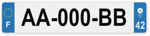 Format eet obligation d'une plaque d'immatriculation 